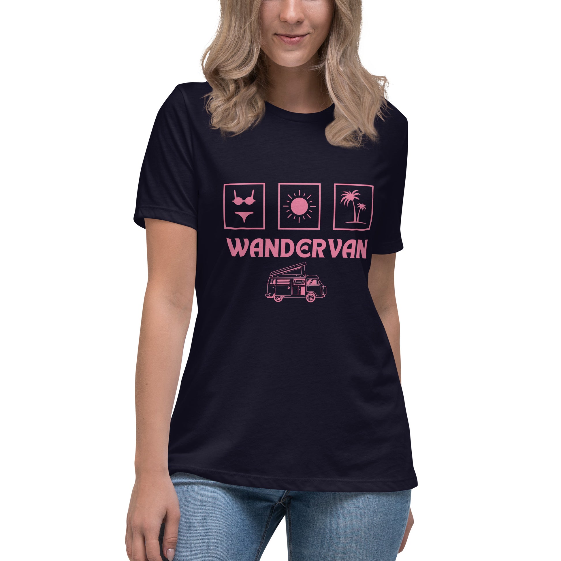 Women's Relaxed T-Shirt - WanderVan VanLife Women style - WanderVan